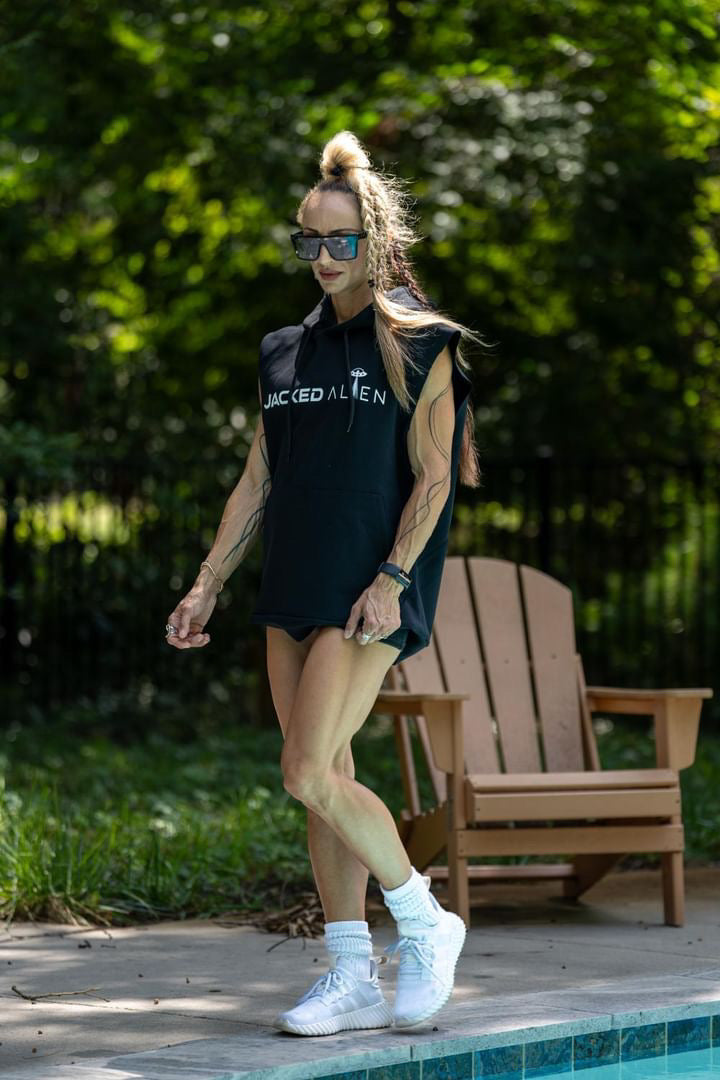 Jacked Club Black Out Sleeveless Hoodie