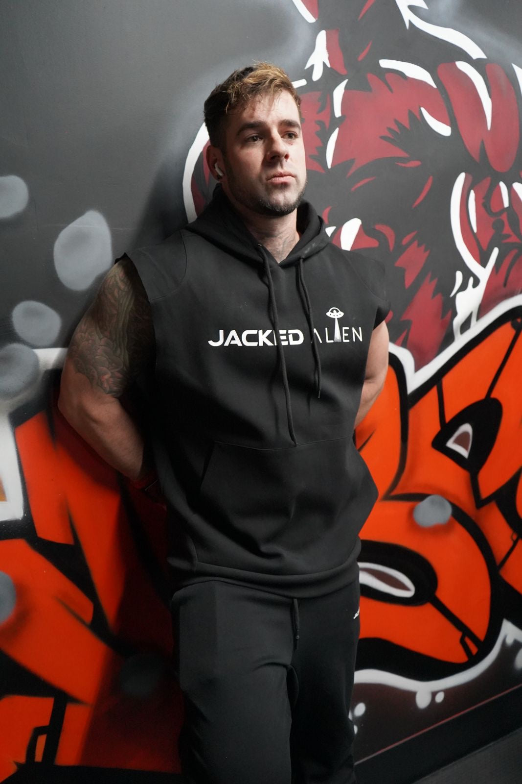 Jacked Club Black Out Sleeveless Hoodie