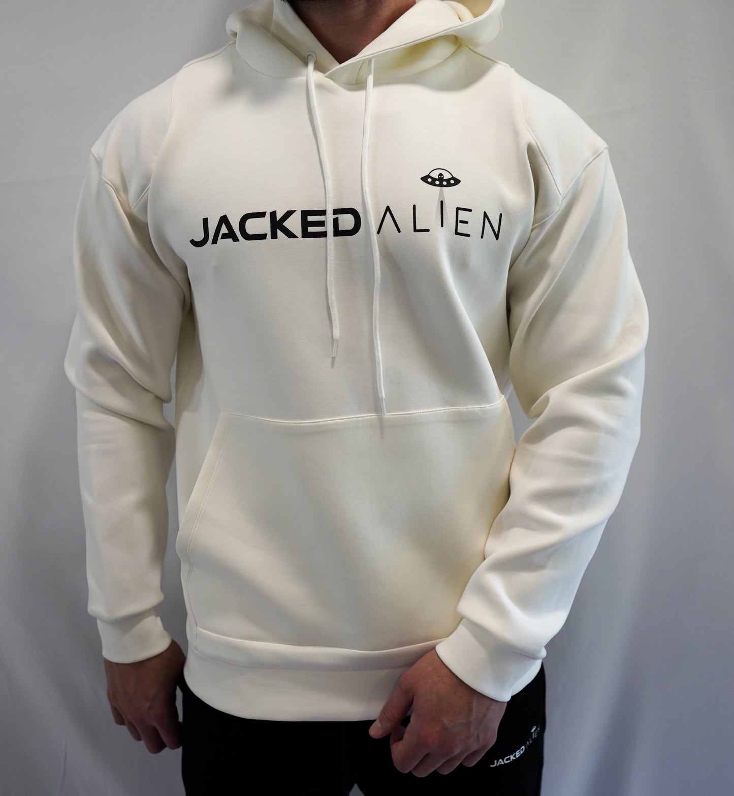 JACKED Club Cream White Hoodie