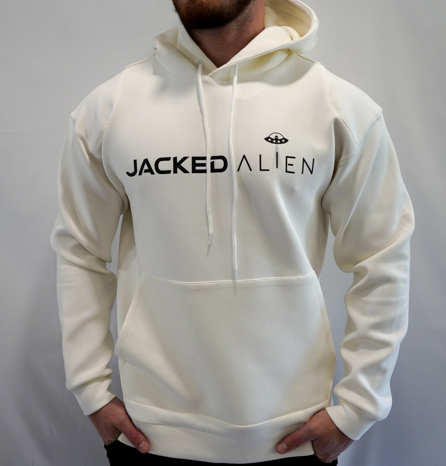JACKED Club Cream White Hoodie