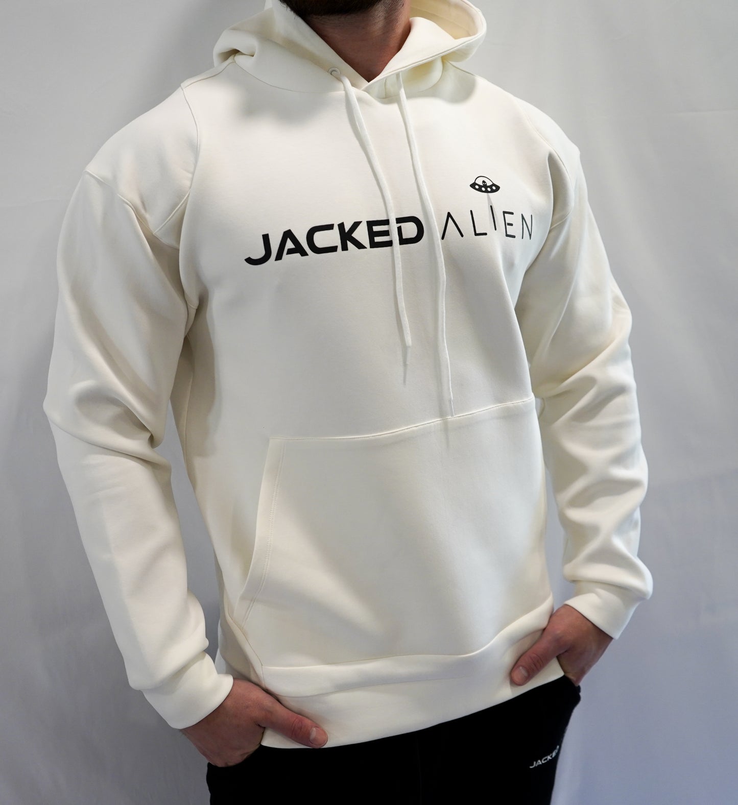 JACKED Club Cream White Hoodie