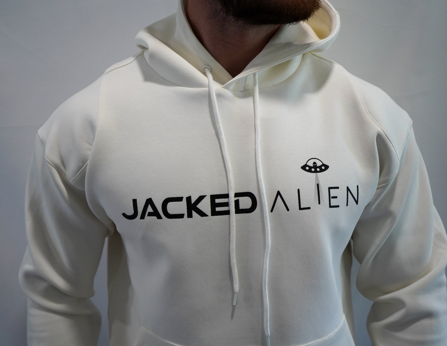 JACKED Club Cream White Hoodie