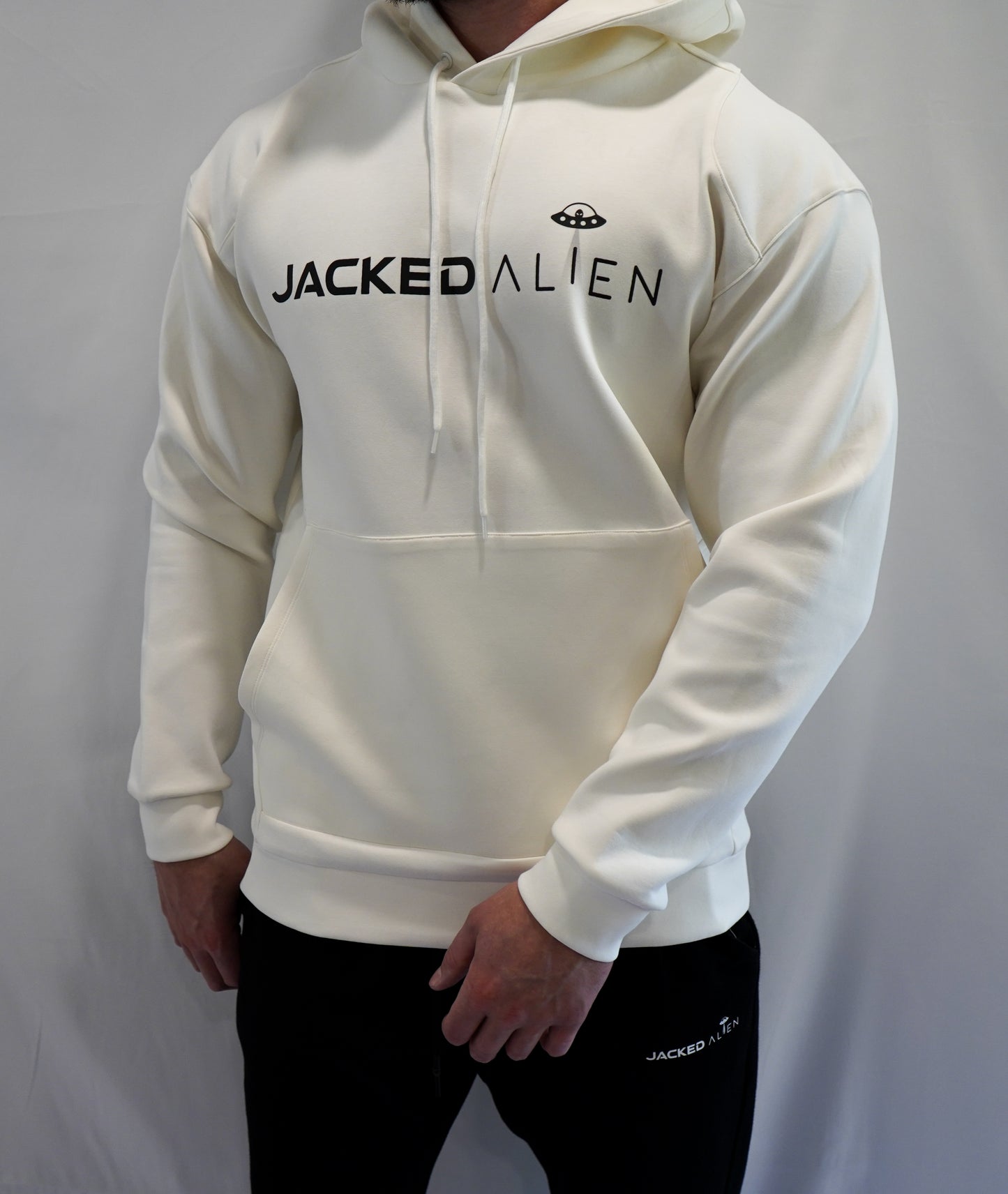 JACKED Club Cream White Hoodie
