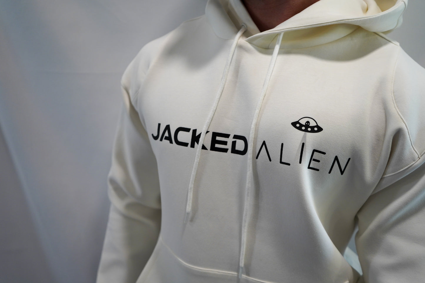 JACKED Club Cream White Hoodie
