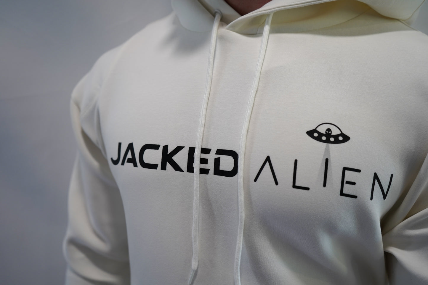 JACKED Club Cream White Hoodie