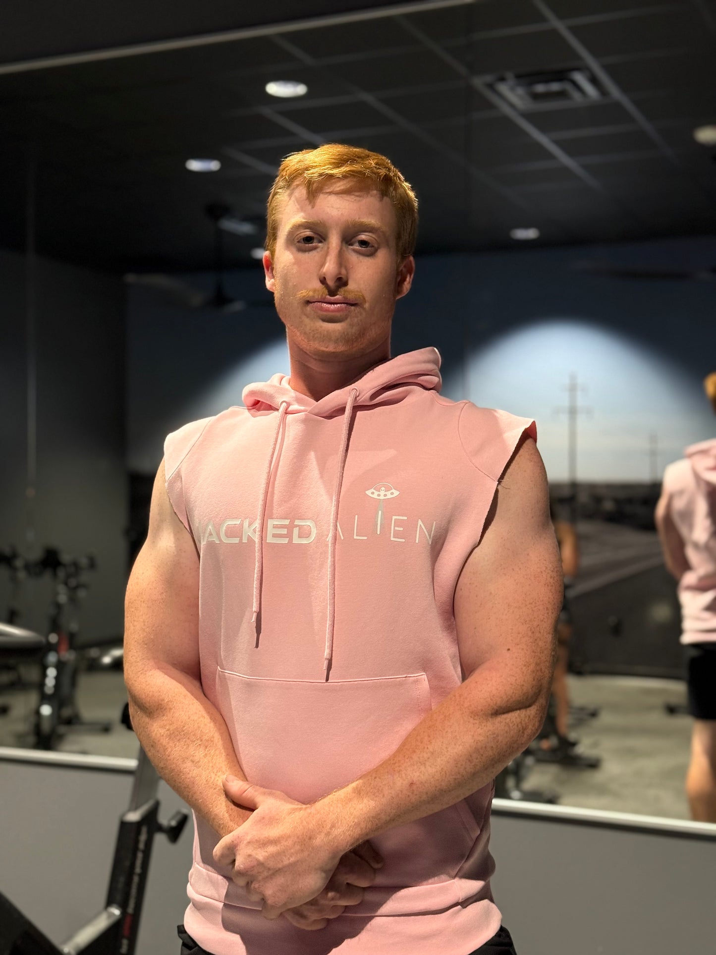 Pink JACKED Club Sleeveless Hoodie