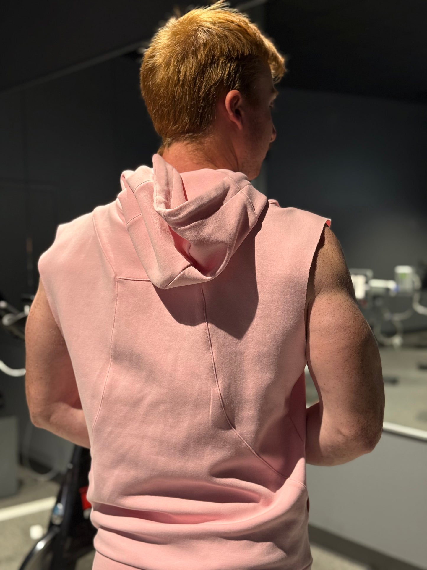 Pink JACKED Club Sleeveless Hoodie