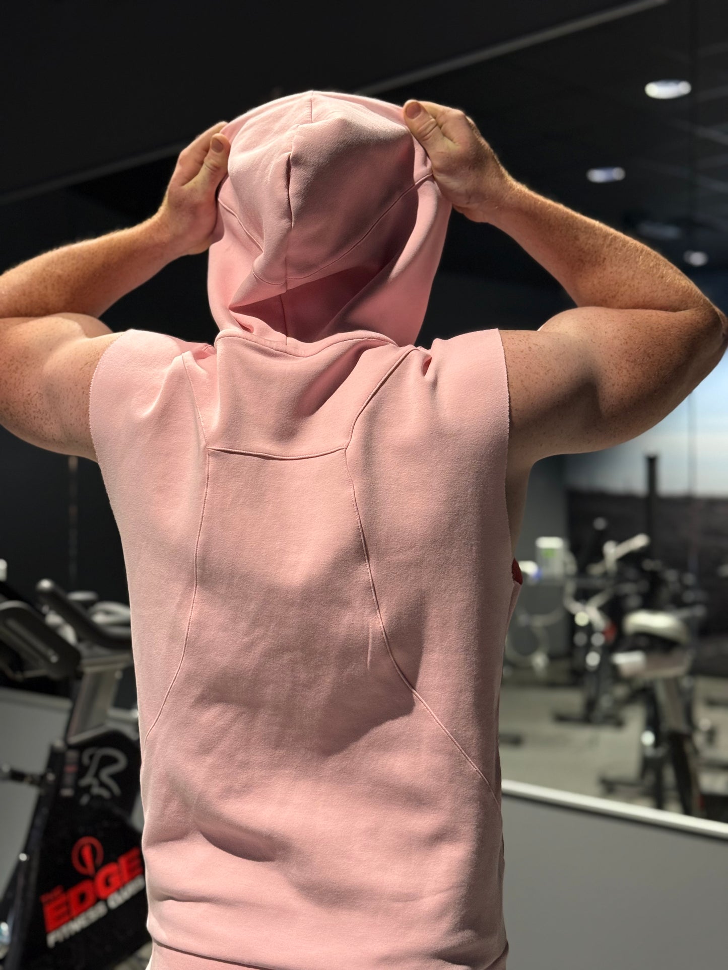 Pink JACKED Club Sleeveless Hoodie