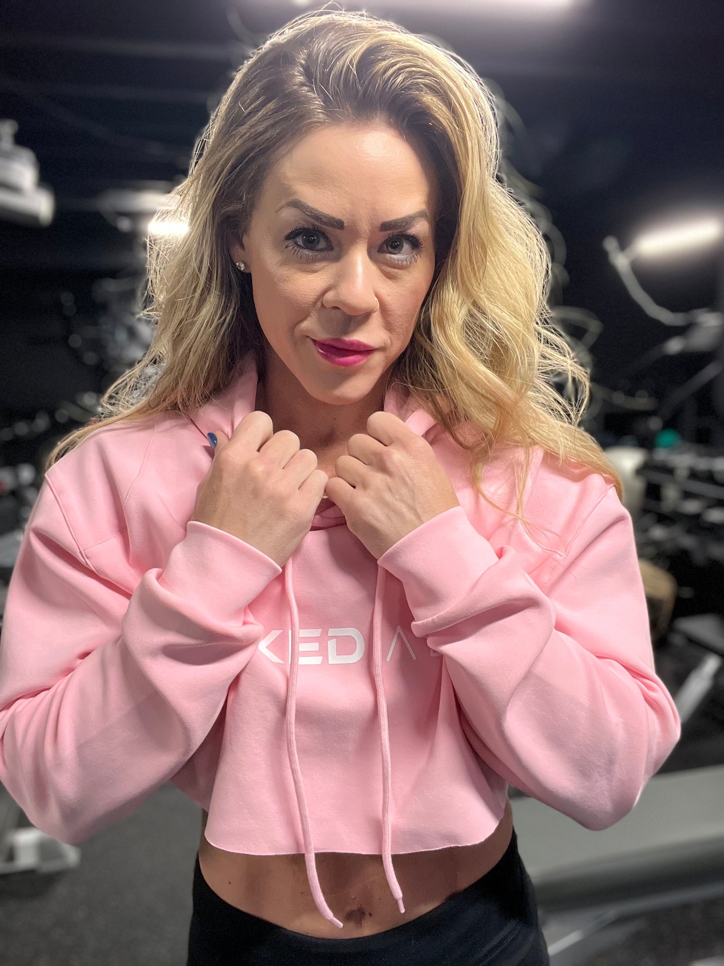 Pastel Power Cropped Hoodie