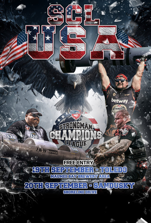 Strongman Champions League USA Debuts in Sandusky and Toledo ft Jacked Alien