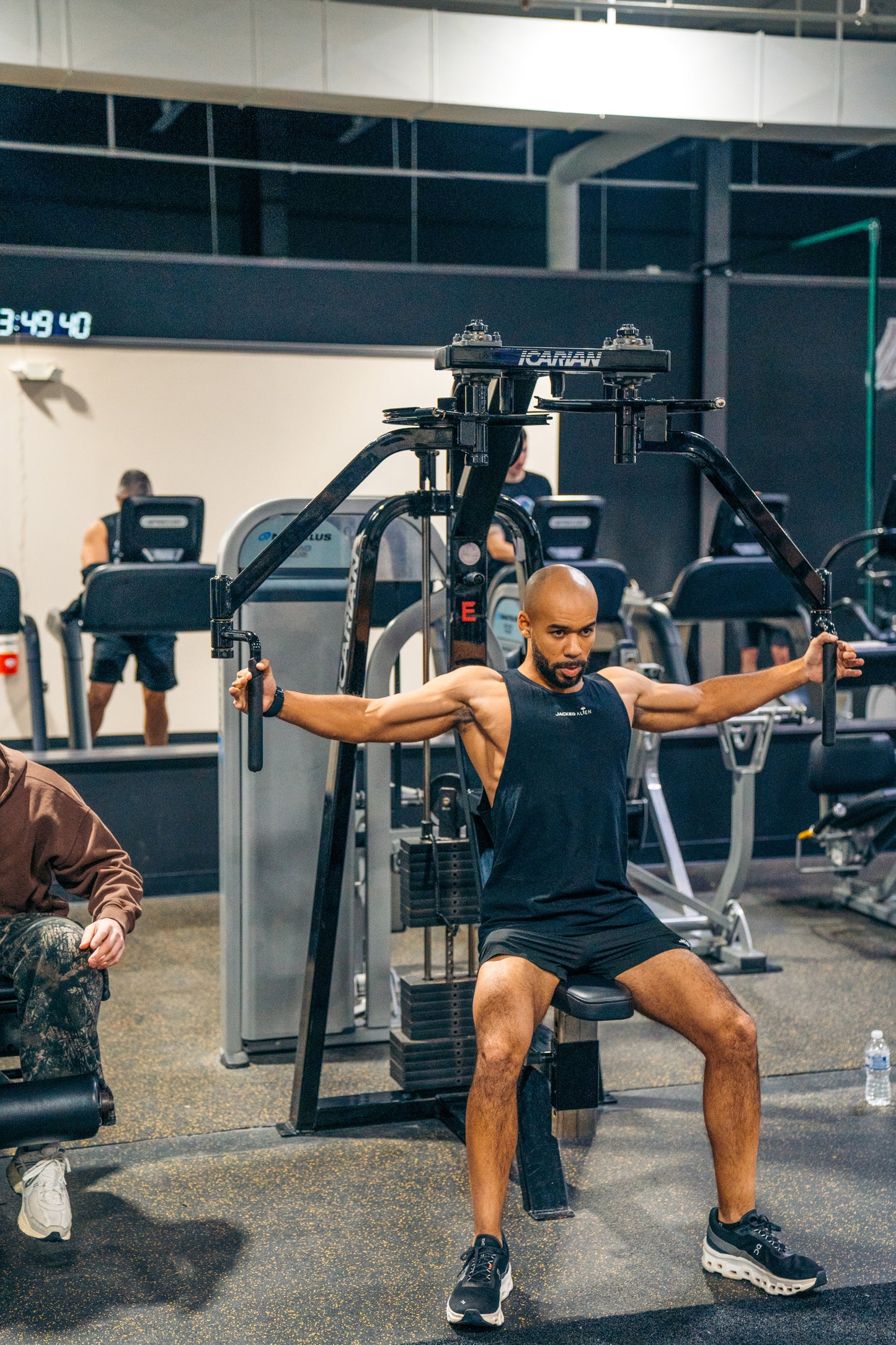 Black Alien Pump Cut Off Tank Top