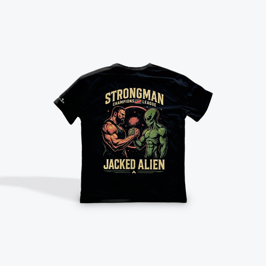 Gravity Breaker Tee- Strongman Champions League x Jacked Alien