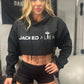 JACKED Club Cropped Hoodie - Black