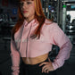 Pastel Power Cropped Hoodie