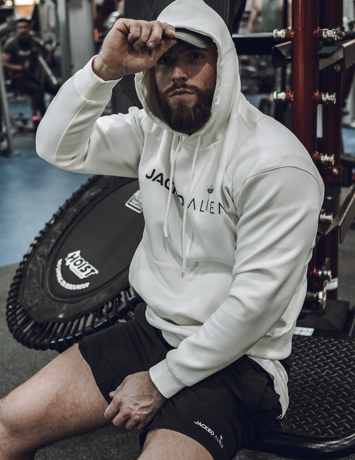 JACKED Club Hoodie - Cream White