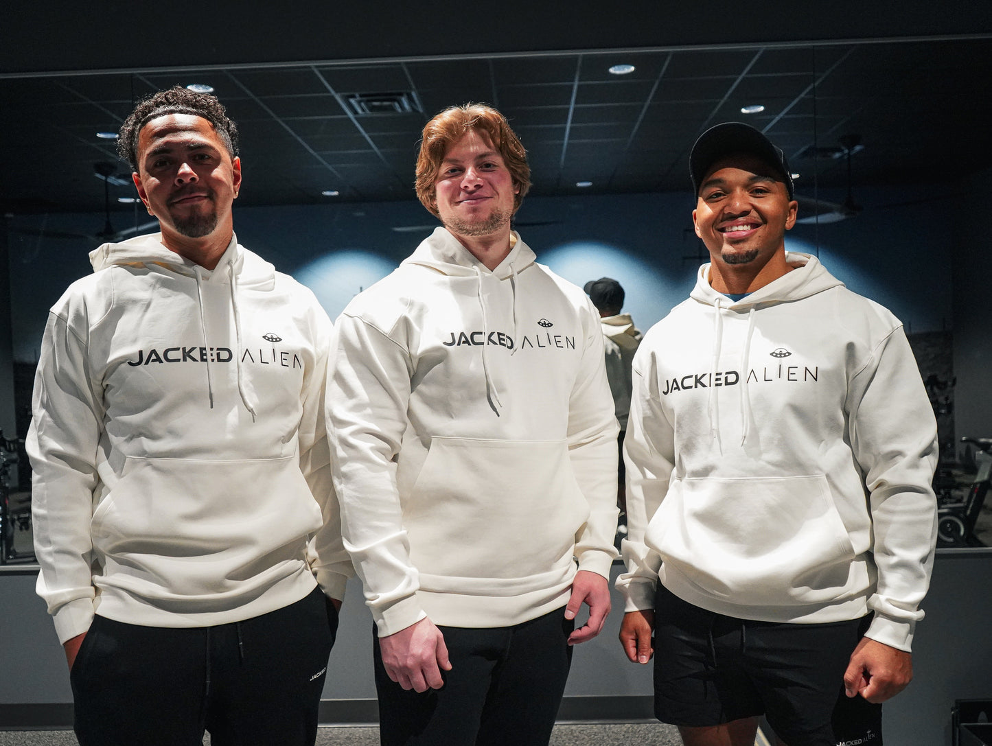 JACKED Club Cream White Hoodie