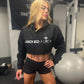 JACKED Club Cropped Hoodie - Black