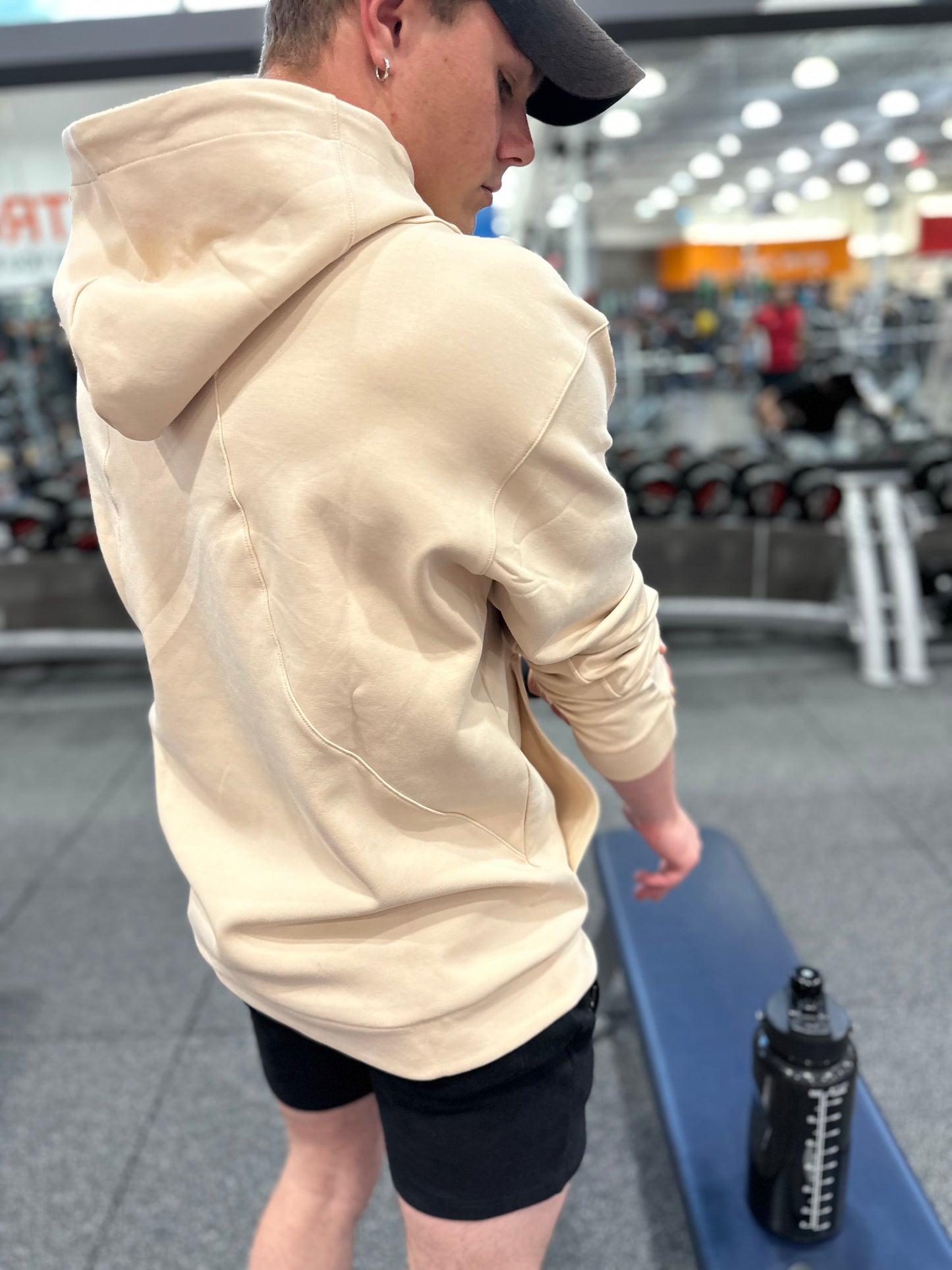 Beige Jacked Alien Hoodie