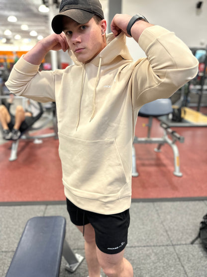 Beige Jacked Alien Hoodie