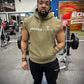 Jacked CLUB Olive Sleeveless Hoodie