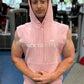 Pink JACKED Club Sleeveless Hoodie
