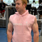 Pink JACKED Club Sleeveless Hoodie
