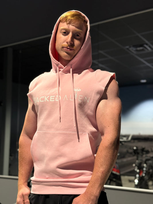 Pink JACKED Club Sleeveless Hoodie