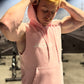 Pink JACKED Club Sleeveless Hoodie